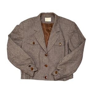 Pendleton Women's Tan Houndstooth Blazer